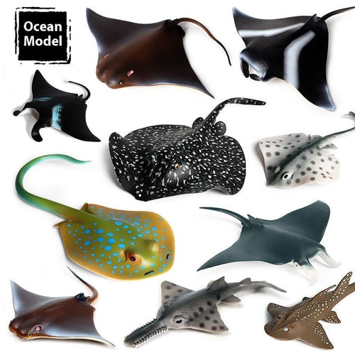 HKM-581715 Realistic Plastic Devil Fish/Ray Fish Marine Animal Model for Educational Play