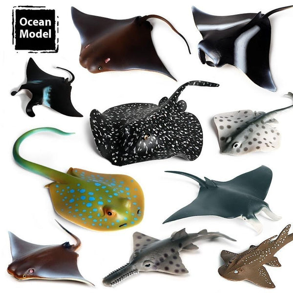HKM-581715 Realistic Plastic Devil Fish/Ray Fish Marine Animal Model for Educational Play