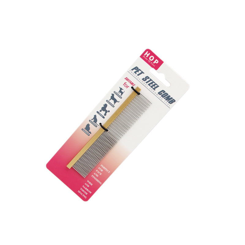 HKM-5818045 Stainless Steel Needle Comb in Pink, Gold, and Purple - Small and Medium Sizes