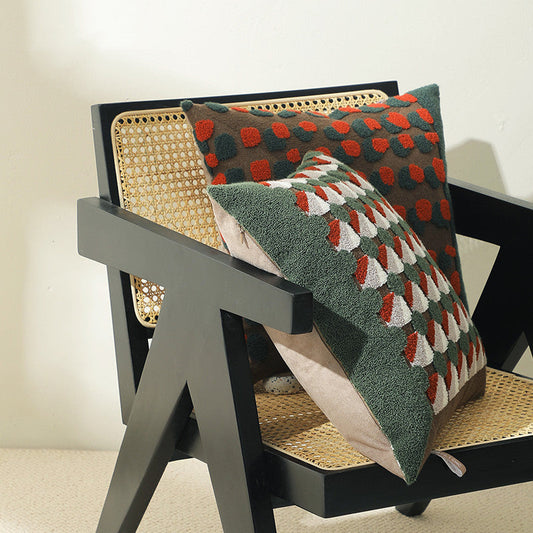 HKM-581843 Geometric Pattern Square Pillowcase for Living Room 45x45cm