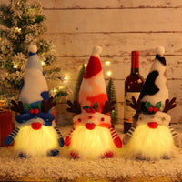 HKM-581843 Luminous Christmas Antlers Doll for Holiday Window Decoration