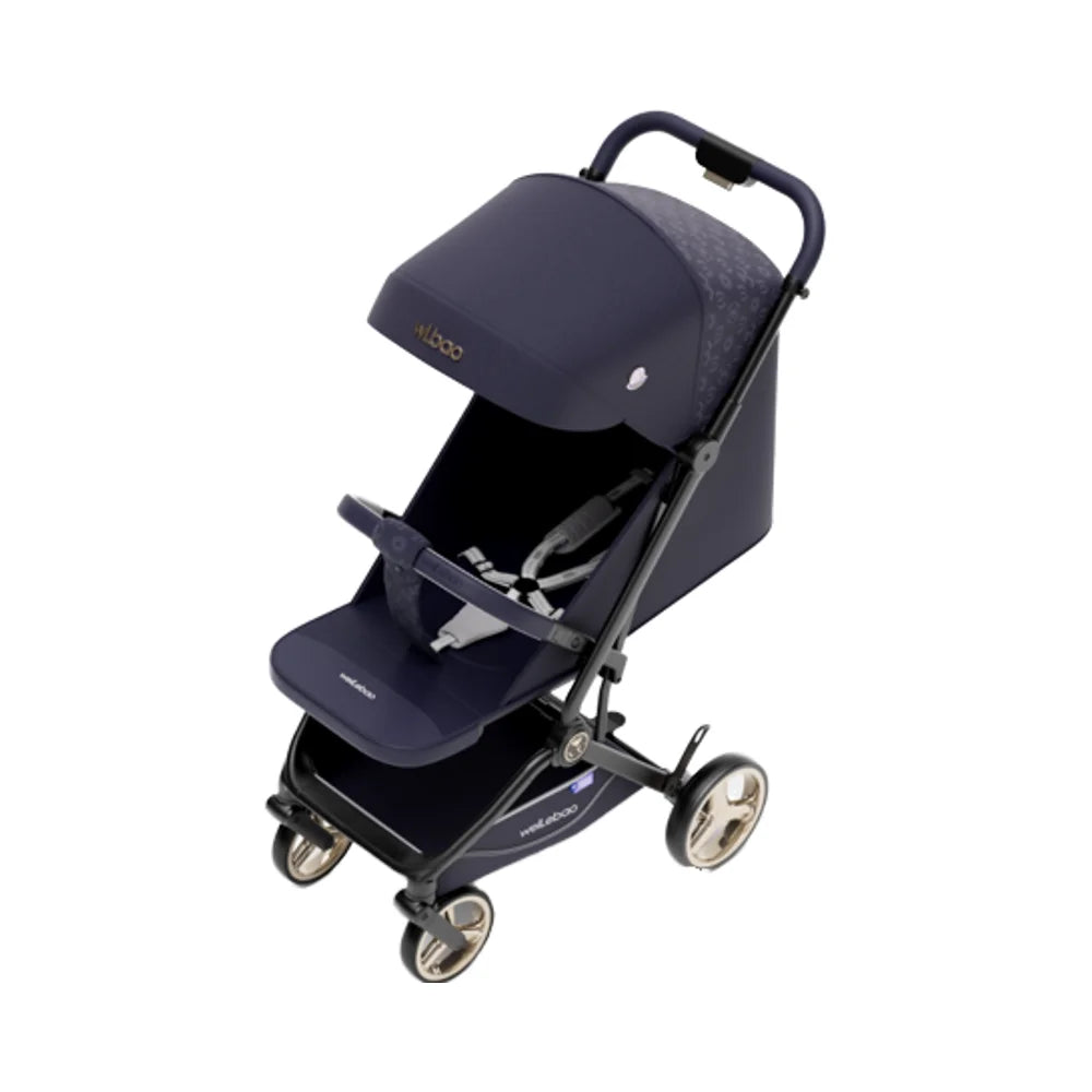 HKM-581907 Compact Folding Stroller with Enhanced Sunshade for Infants - Portable and Lightweight Design