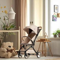 HKM-581907 Compact Folding Stroller with Enhanced Sunshade for Infants - Portable and Lightweight Design
