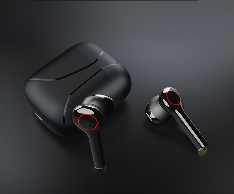 HKM-581907 True Wireless Stereo Sports Headset with Bluetooth 5.0 and 3 Hours Music Playback in Black/White