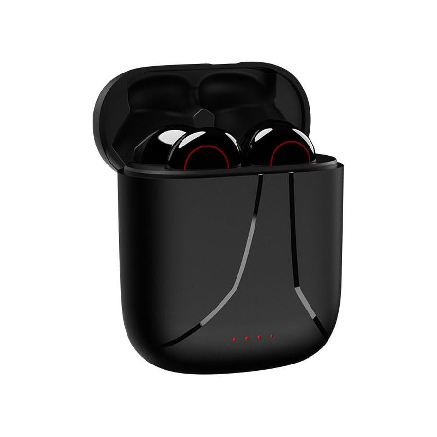 HKM-581907 True Wireless Stereo Sports Headset with Bluetooth 5.0 and 3 Hours Music Playback in Black/White