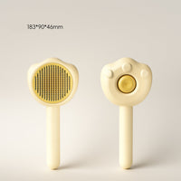 HKM-5819709 Self-Cleaning Pet Grooming Comb for Cats with Cute Handle - 183mm x 90mm