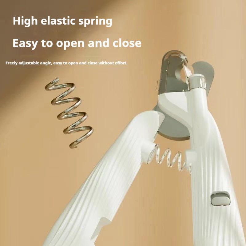 HKM-5820221 Pet Nail Clippers with LED Light for Enhanced Visibility - Stainless Steel Blade, Suitable for Cats and Dogs