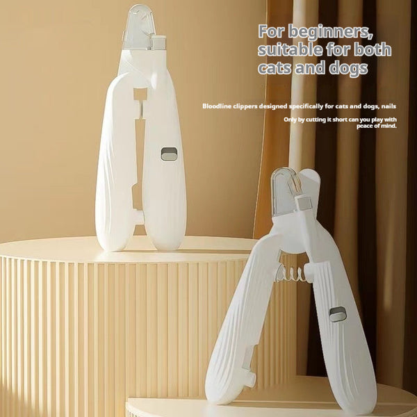 HKM-5820221 Pet Nail Clippers with LED Light for Enhanced Visibility - Stainless Steel Blade, Suitable for Cats and Dogs