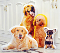 HKM-582035 Customizable Cute Pet Pillow with Super Soft Crystal Material and 7D Vacuum PP Cotton Filling