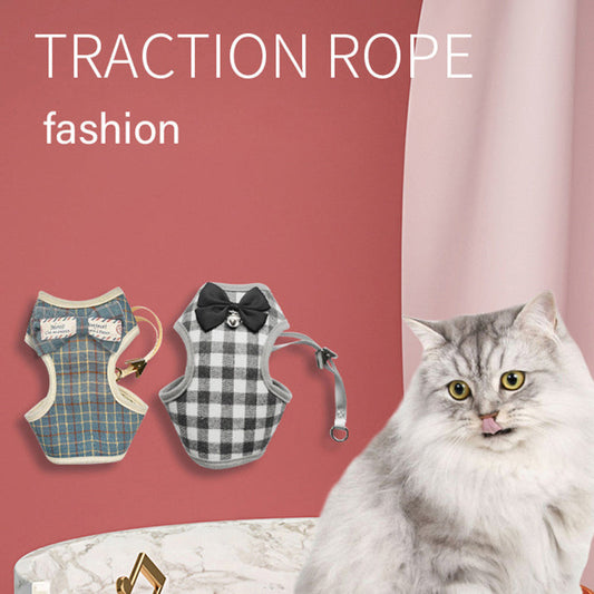HKM-5821501 Adjustable Anti-Slip Pet Traction Vest with 1.2m Rope in Various Colors