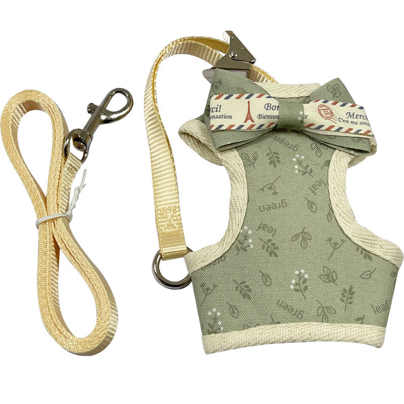 HKM-5821501 Adjustable Anti-Slip Pet Traction Vest with 1.2m Rope in Various Colors
