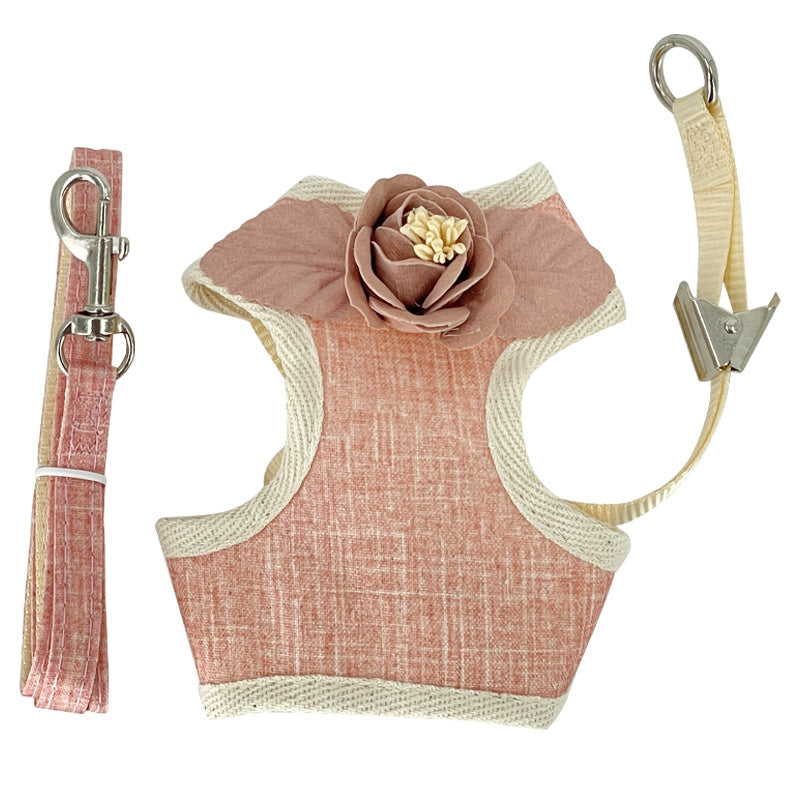HKM-5821501 Adjustable Anti-Slip Pet Traction Vest with 1.2m Rope in Various Colors