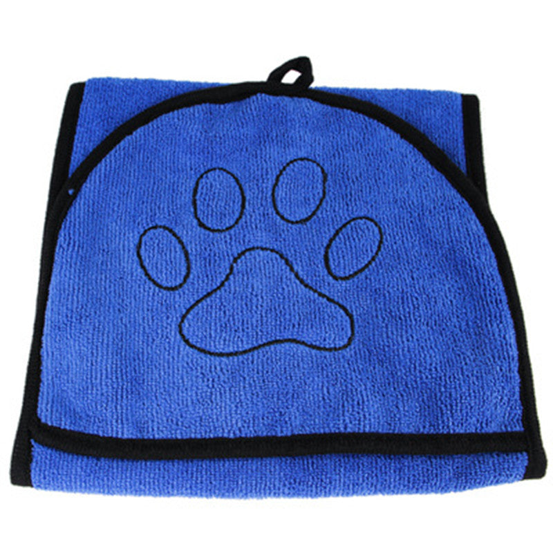 HKM-5821885 Ultra-Absorbent Dog Bath Towel - Soft Fiber Material, Available in Blue, Gray, Green