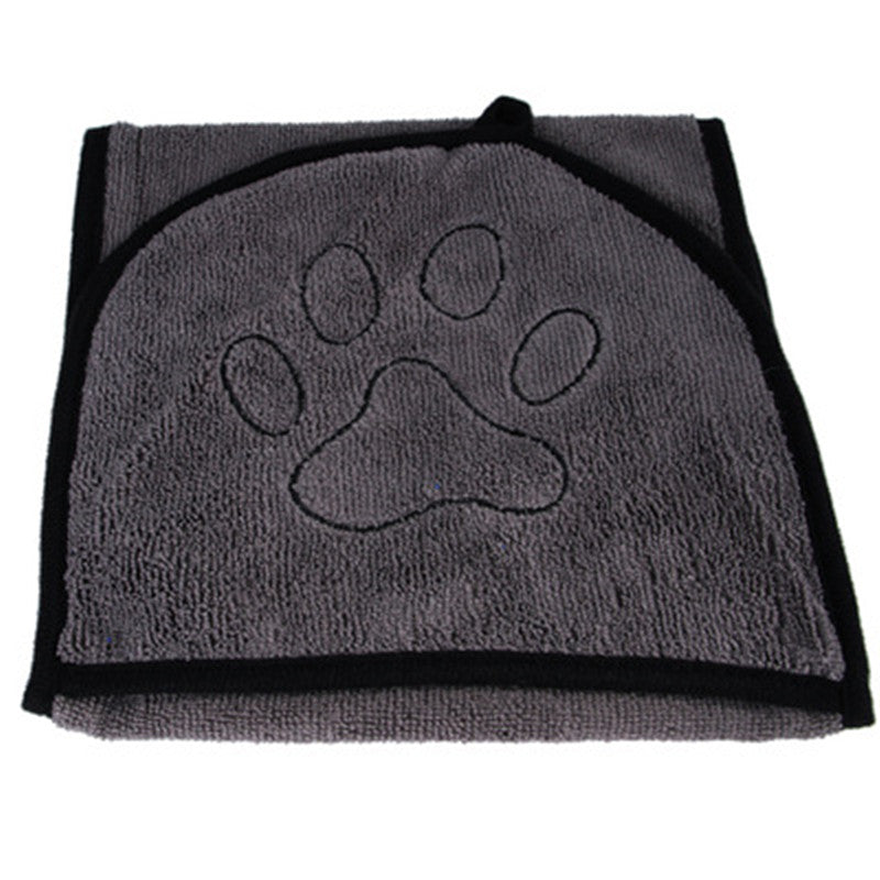 HKM-5821885 Ultra-Absorbent Dog Bath Towel - Soft Fiber Material, Available in Blue, Gray, Green