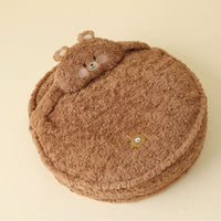 HKM-5822269 Universal Dog Kennel Mat - Polyester Pillow in Bear Print - Available in 50cm, 60cm, 80cm Diameters