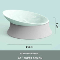 HKM-5822397 Cervical Spine Drinking Bowl for Cats - White Ceramic and Melamine Options