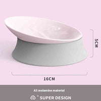 HKM-5822397 Cervical Spine Drinking Bowl for Cats - White Ceramic and Melamine Options