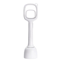 HKM-5823037 White Plastic Pooper Scooper with Clip for Easy Pet Cleanup