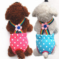 HKM-5824573 Cute Cotton Pet Printed Underwear for Female Dogs, Breathable and Comfortable Design