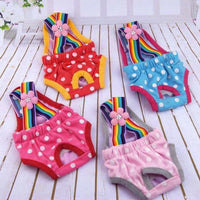 HKM-5824573 Cute Cotton Pet Printed Underwear for Female Dogs, Breathable and Comfortable Design