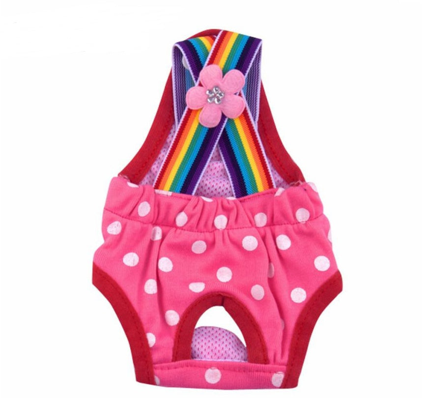 HKM-5824573 Cute Cotton Pet Printed Underwear for Female Dogs, Breathable and Comfortable Design
