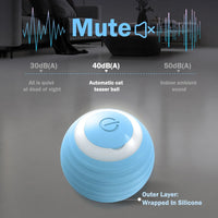 HKM-5825469 Interactive Smart Rolling Ball Toy for Cats and Dogs - Automatic, Durable, Quiet Game Accessory