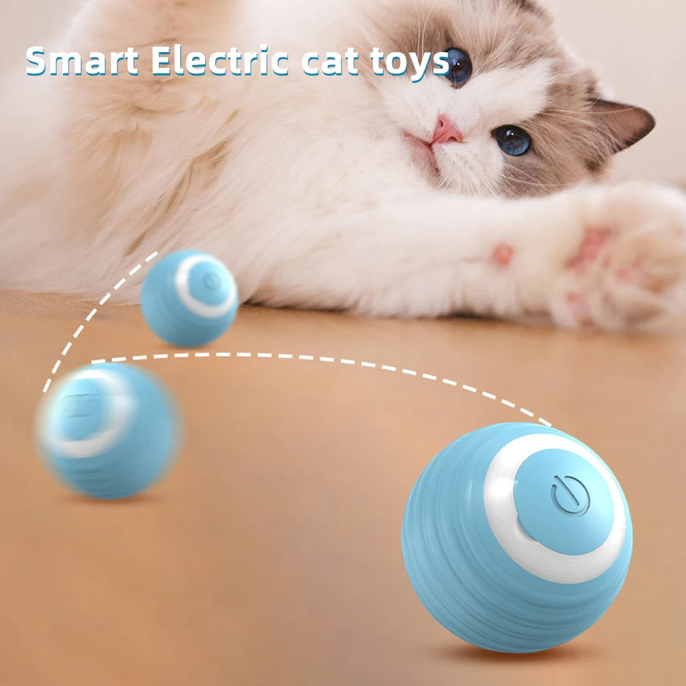 HKM-5825469 Interactive Smart Rolling Ball Toy for Cats and Dogs - Automatic, Durable, Quiet Game Accessory