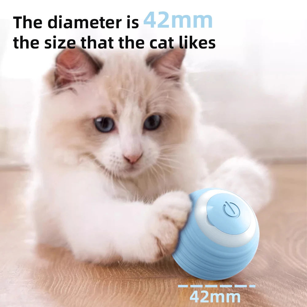 HKM-5825469 Interactive Smart Rolling Ball Toy for Cats and Dogs - Automatic, Durable, Quiet Game Accessory