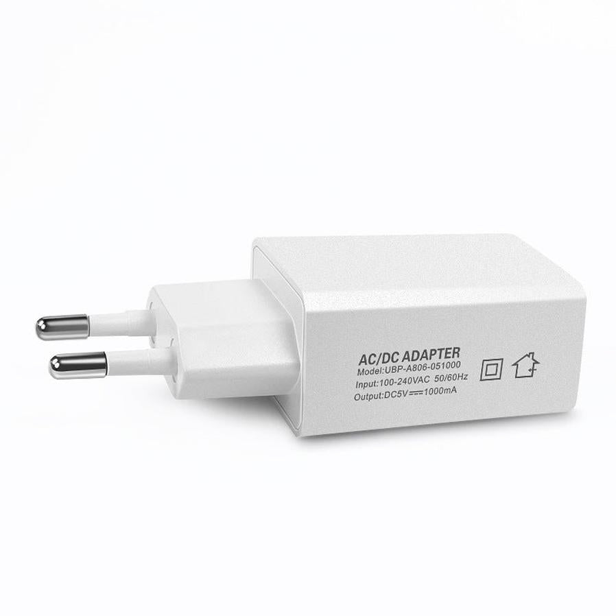 HKM-582739 5V 1000mA European Standard USB Power Charger for Tablets, LED Displays, and More