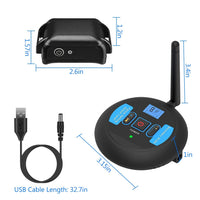 HKM-5827645 Wireless Electric Dog Fence System with Adjustable Boundary & Collar for Small to Large Dogs