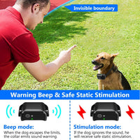 HKM-5827645 Wireless Electric Dog Fence System with Adjustable Boundary & Collar for Small to Large Dogs