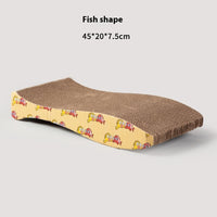HKM-5828157 Cat Scratch Board - Corrugated Paper with Catnip, Various Fun Shapes
