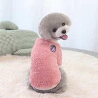 HKM-5828541 Cozy Two-Legged Fleece Sweater for Small and Medium Pets in Vibrant Colors