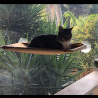 HKM-5829565 Suction Cup Cat Hammock Pet Bed with Removable Washable Cushion - Supports Up to 20kg