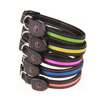 HKM-5829949 Luminous Dog Collar with Adjustable Lengths (S: 28CM-40CM, M: 33CM-50CM, L: 38CM-60CM)
