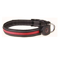 HKM-5829949 Luminous Dog Collar with Adjustable Lengths (S: 28CM-40CM, M: 33CM-50CM, L: 38CM-60CM)