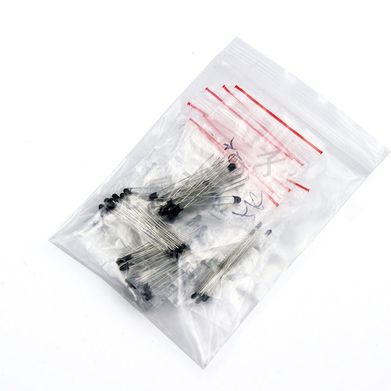HKM-583059 NTC Thermal Resistor Pack 1K-100K, 3950B, 100 Pieces, Low Power, Metal Film