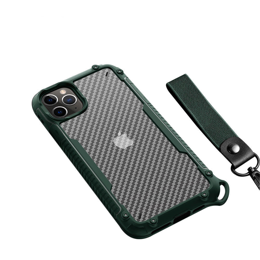 HKM-583123 Carbon Fiber Back Cover Phone Case with TPU Material