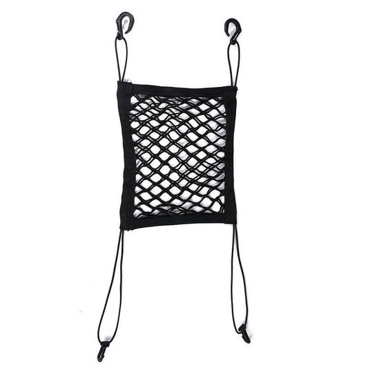 HKM-583187 Car Pet Isolation Net - Oxford Cloth Back Seat Barrier for Pet Safety - Black - Compact & Lightweight Design