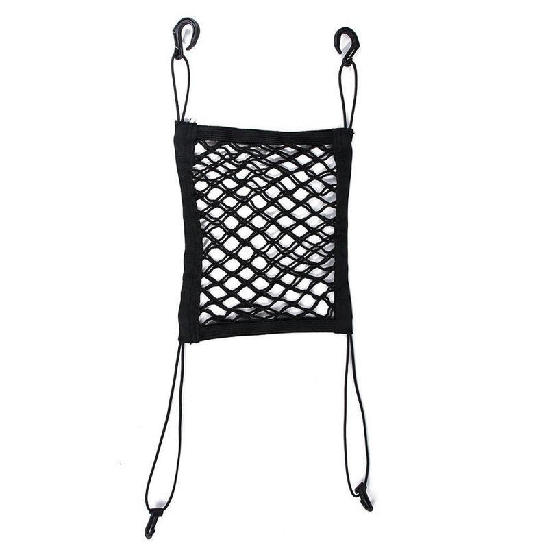 HKM-583187 Car Pet Isolation Net - Oxford Cloth Back Seat Barrier for Pet Safety - Black - Compact & Lightweight Design