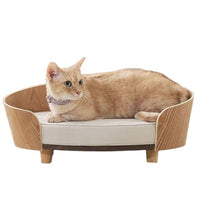 HKM-5831997 Wooden Cat Nest Sofa Bed for Pets - Cozy and Durable Design