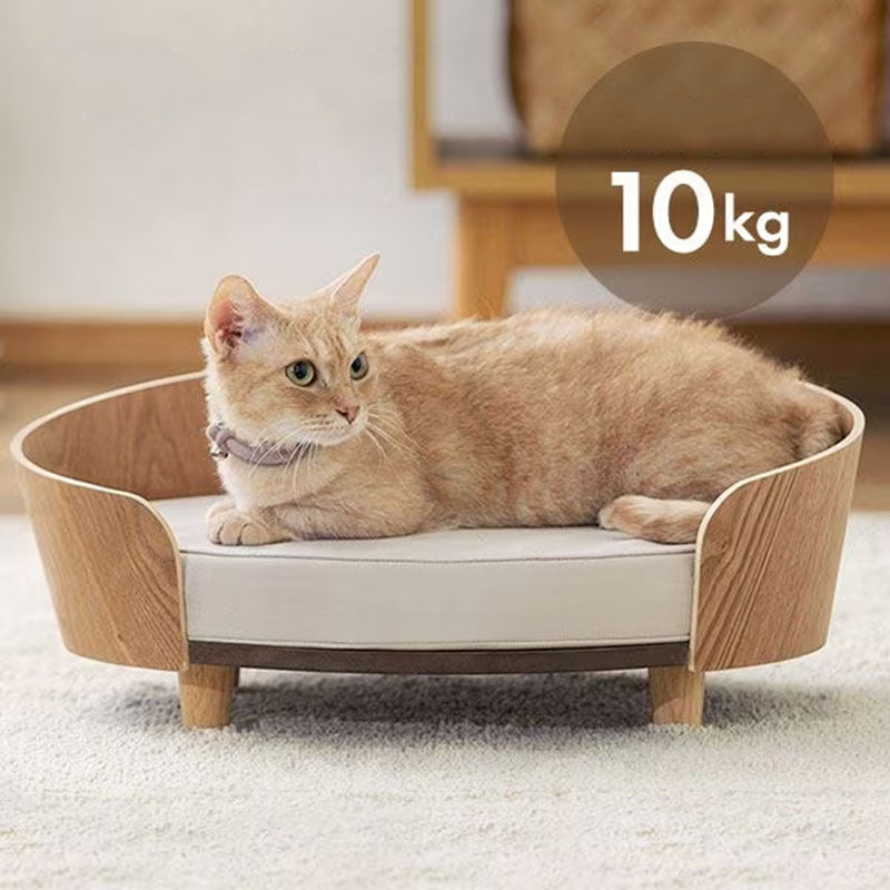 HKM-5831997 Wooden Cat Nest Sofa Bed for Pets - Cozy and Durable Design