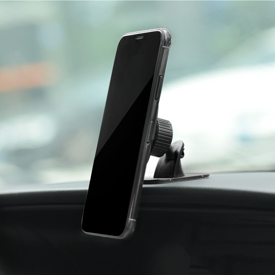 HKM-583571 Universal Car Phone Holder - Adjustable Bracket for Most Smartphones, Sleek Black Design