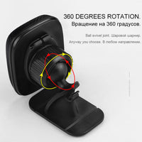 HKM-583571 Universal Car Phone Holder - Adjustable Bracket for Most Smartphones, Sleek Black Design