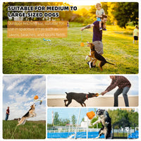 HKM-5836349 Durable Interactive Dog Rope Fetch Toy for Medium and Large Dogs - Teeth Cleaning Pumpkin Design