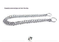 HKM-5837501 Stainless Steel Double Row Dog Collar - Durable Design for All Seasons, 2.0*30cm & 3.0*50cm Options
