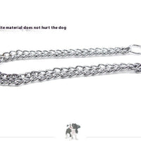 HKM-5837501 Stainless Steel Double Row Dog Collar - Durable Design for All Seasons, 2.0*30cm & 3.0*50cm Options
