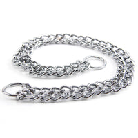 HKM-5837501 Stainless Steel Double Row Dog Collar - Durable Design for All Seasons, 2.0*30cm & 3.0*50cm Options