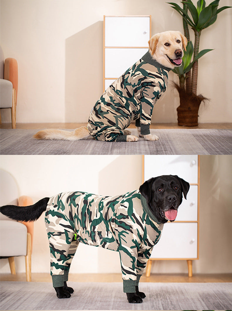 HKM-5837885 All-Inclusive Belly Four-Legged Pet Clothing in Various Sizes - Comfortable Cotton Material
