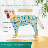 HKM-5837885 All-Inclusive Belly Four-Legged Pet Clothing in Various Sizes - Comfortable Cotton Material